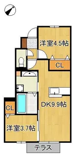 ポサーダ本城【1階】の間取り