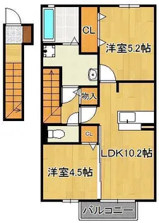 ポサーダ本城【2階】の間取り