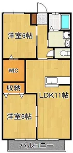 エクセルハイムB棟【2階】の間取り