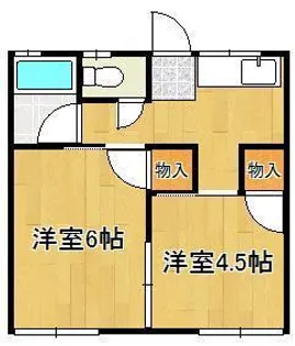 コーポミニ【1階】の間取り