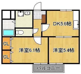 ベルカーサ日吉台【1階】の間取り