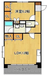 クレイントータス【3階】の間取り