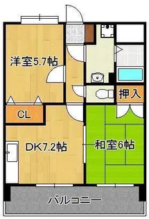クレイントータス【6階】の間取り