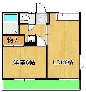 ウィンディア高須【1階】の間取り