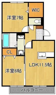 サンタ・アンジェリ【3階】の間取り