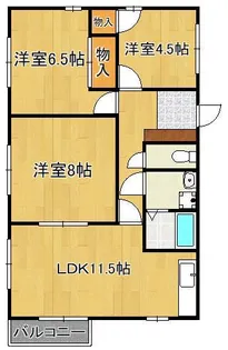 ラビータ学園台【2階】の間取り