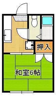 本田アパート【1階】の間取り
