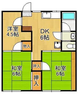 フォーブル力丸【2階】の間取り