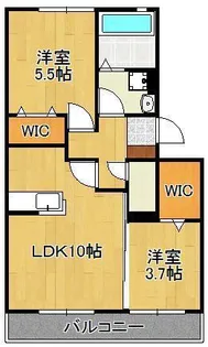 アンダンテ響の【2階】の間取り