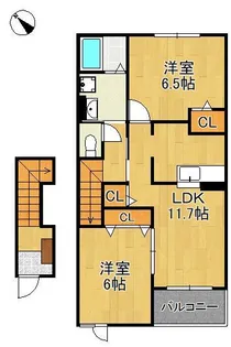 アルベロ【2階】の間取り