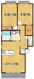ルネス本城学研台Ⅲ【1階】の間取り
