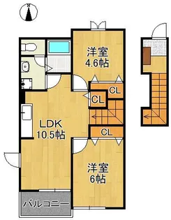サンパティークⅠ【2階】の間取り