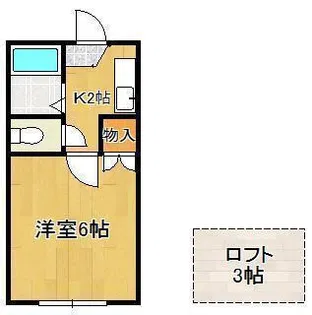 オアシス力丸【1階】の間取り