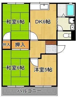 フレグランス赤坂 A【2階】の間取り