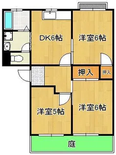 フレグランス赤坂 B【1階】の間取り