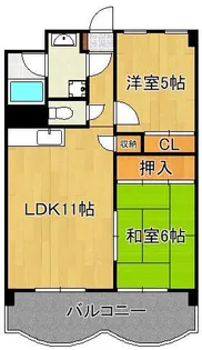 センチュリア芦屋Ⅰ【3階】の間取り