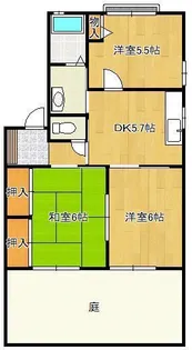 リビエラ遠賀【1階】の間取り