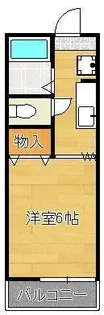 ルーブル折尾【1階】の間取り