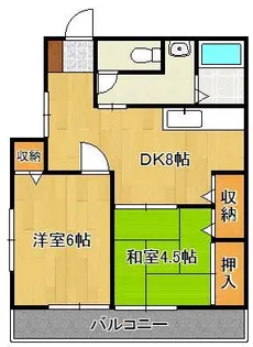 AC大浦【2階】の間取り