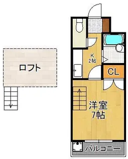 ホウレン荘【2階】の間取り
