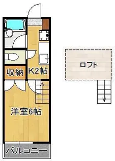 ファーボ藤原【2階】の間取り