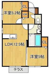 グレイス・ピュア【1階】の間取り