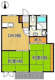ファミール野間【1階】の間取り