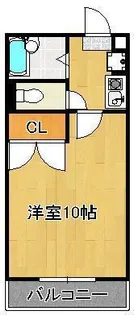 Kay’s rooms Ⅰst (ケイズルームズファースト)【3階】の間取り