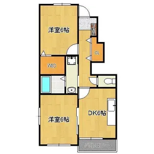 フレグランスB【1階】の間取り