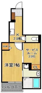 レインボーヒルズ愛坂Ⅰ【1階】の間取り