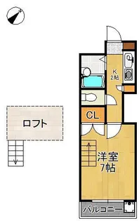 サンワパレス折尾Ⅲ【2階】の間取り
