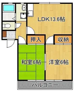 イースト高須【2階】の間取り