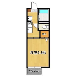 ボンシャンス本城【2階】の間取り