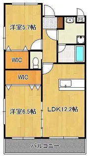 医生ヶ丘ヴァレンシア A棟【2階】の間取り