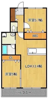 医生ヶ丘ヴァレンシア B棟【3階】の間取り