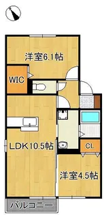 コーポ浅川【2階】の間取り