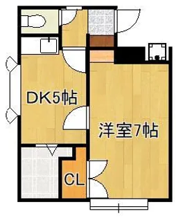 ルクール南鷹見【1階】の間取り
