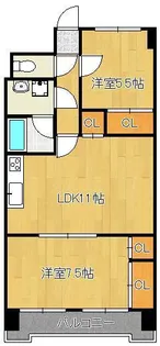 第5晴和ビル【2階】の間取り