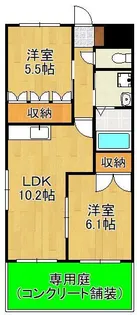プラムヒルズ【1階】の間取り