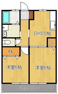 ベェルヴェルⅢ【1階】の間取り