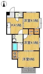 レジデンスTAKAKI A棟【1階】の間取り