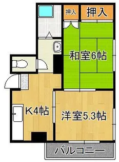 アベニュー医生ケ丘【1階】の間取り