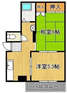アベニュー医生ケ丘【3階】の間取り