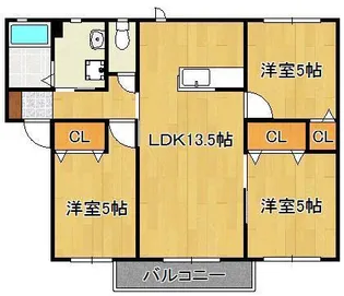 フォレストⅧ【2階】の間取り
