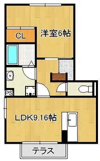 ソレール ヴィラ【1階】の間取り