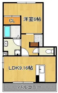 ソレール ヴィラ【2階】の間取り