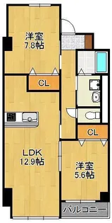 Queens Garden【1階】の間取り