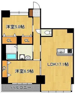 Queens Garden【4階】の間取り