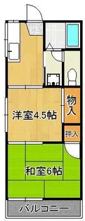 コーポネクスト【2階】の間取り