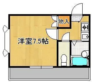 モアナサーフ折尾【1階】の間取り